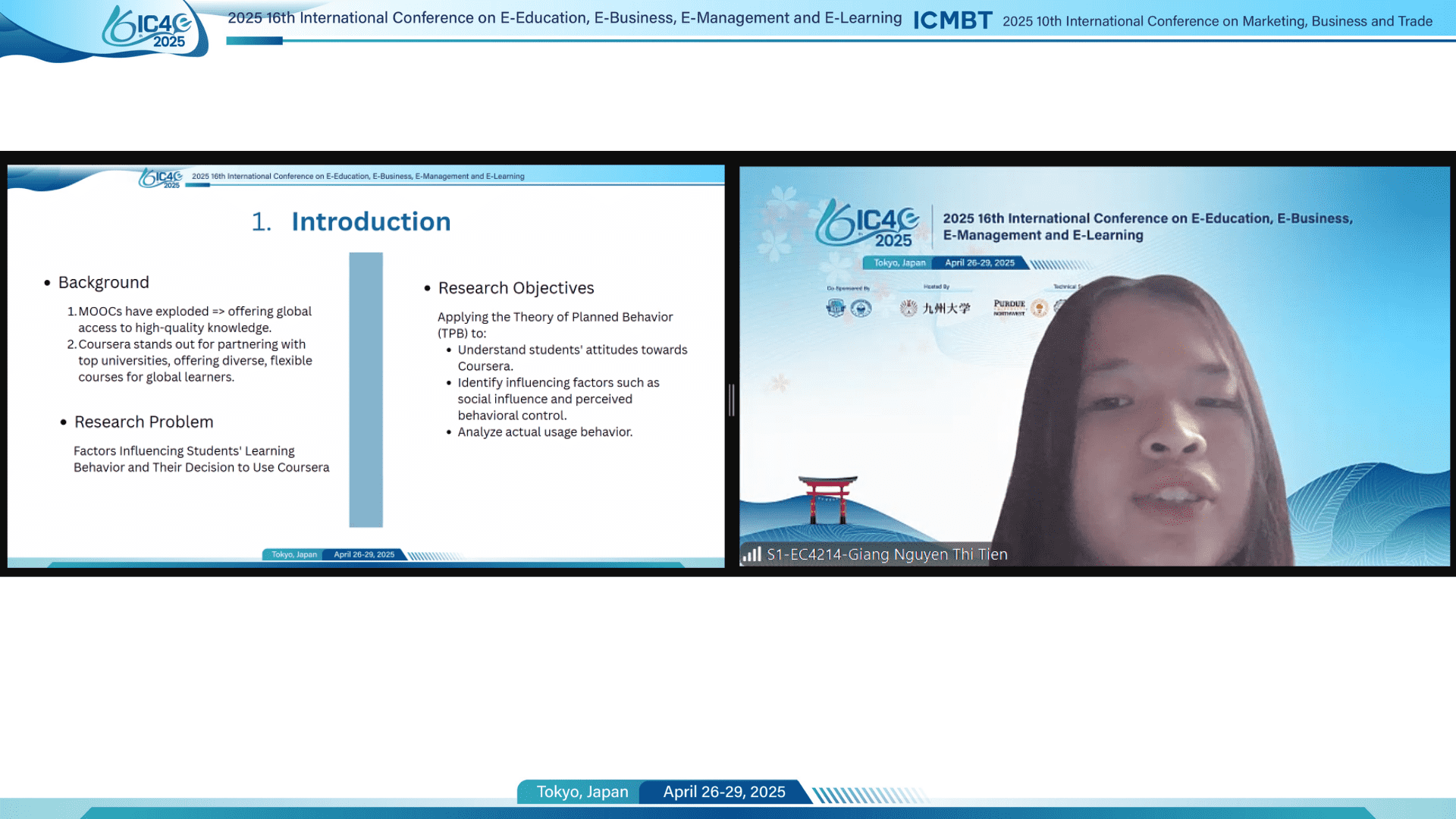 Best Presentation Award Winner - Online Session 1
